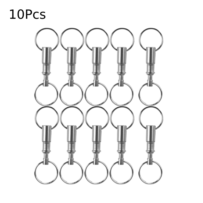 Chain Lock Combination - 10 adet çift ayrılabilir anahtarlıklar hızlı