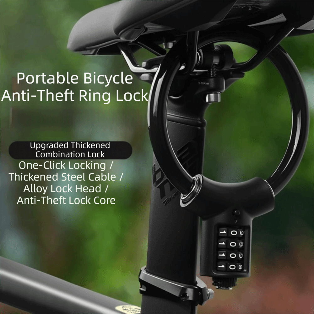 Cable Lock Flexible - Esnek 4 Haneli Kombinasyonlu Bisiklet Kablo