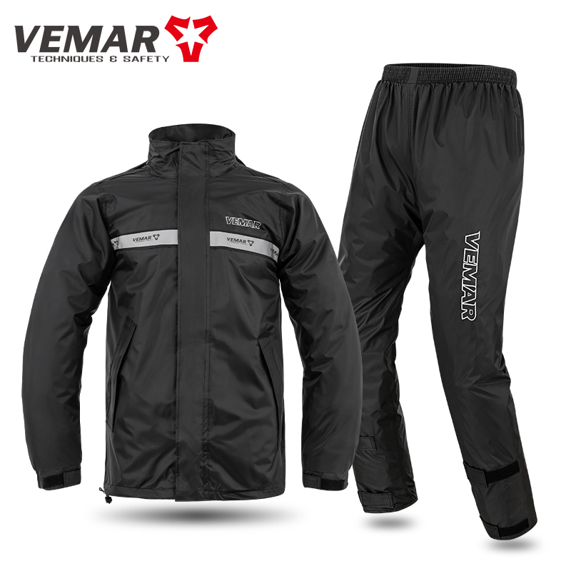 Cycling Rain Jacket Commute - VEMAR Su Geçirmez Motosiklet Yağmurluk Seti,