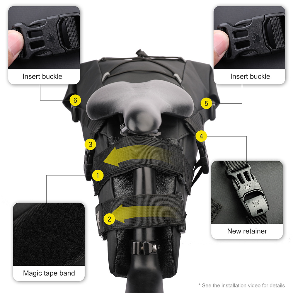 Rhinowalk bisiklet selesi çant - Panniers Waterproof Rear incelemesi ve fiyatı